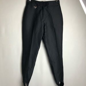 Fera Ski Wear black stirrups ski pants wool blend